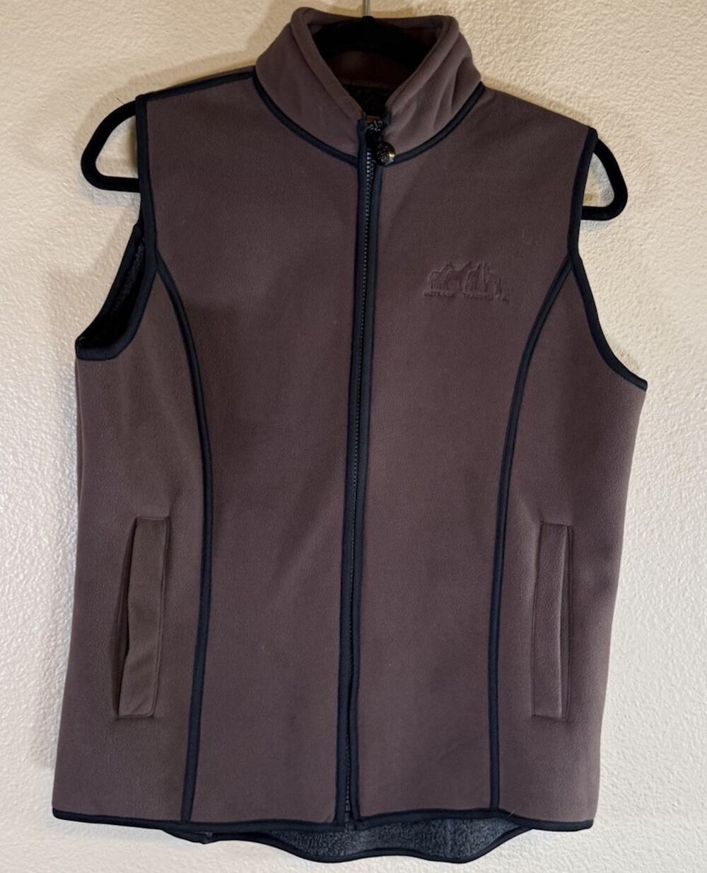 Outback Trading Co Womens M Windbreak Fleece Sherpa Lined Full-Zip Western Vest